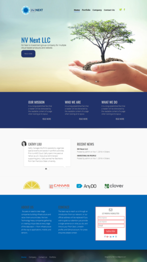Diseño Web por CharaFathimalil para NV Next | Diseño: #12553714