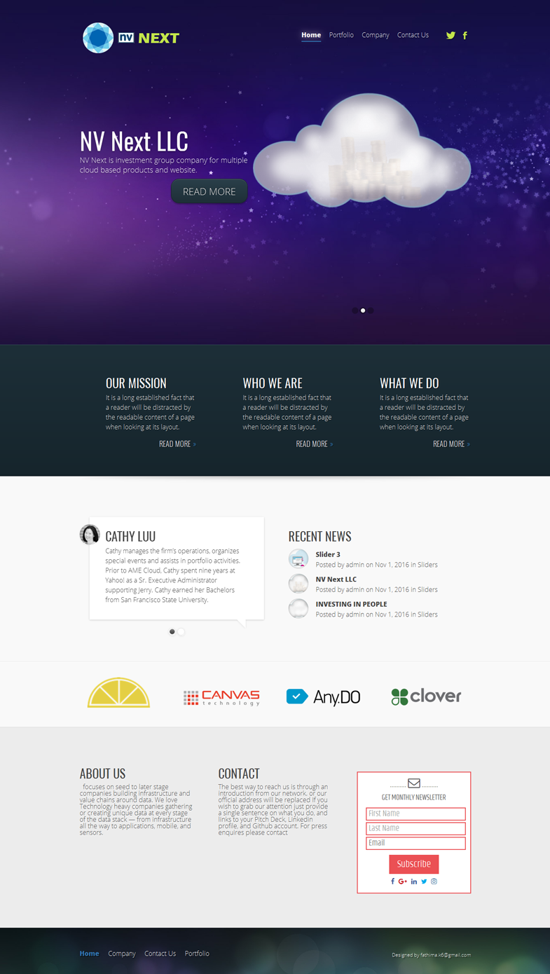 Web Design by CharaFathimalil for NV Next | Design #12565237