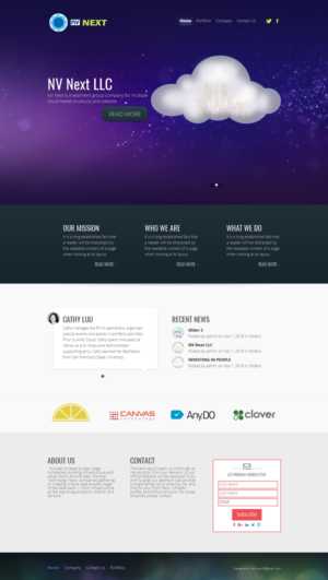 Diseño Web por CharaFathimalil para NV Next | Diseño: #12565237