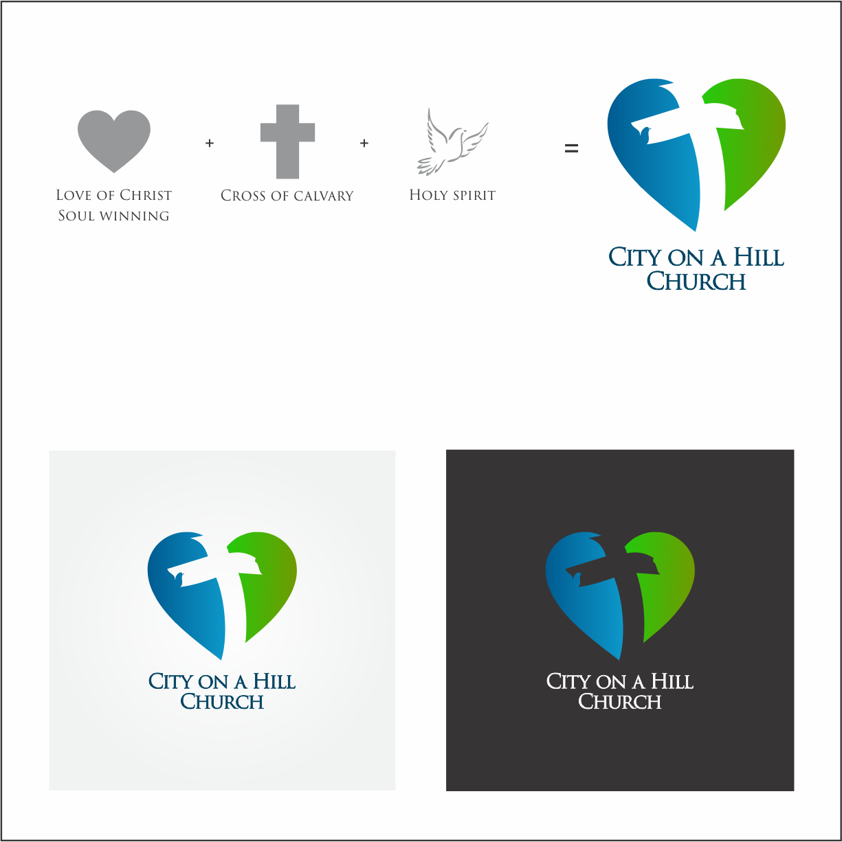 Logo Design by peacockdesigns for City on a Hill Church WA LTD | Design #12543673
