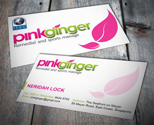 Modern, pro female massage business needs business card design | Business Card Design by MT