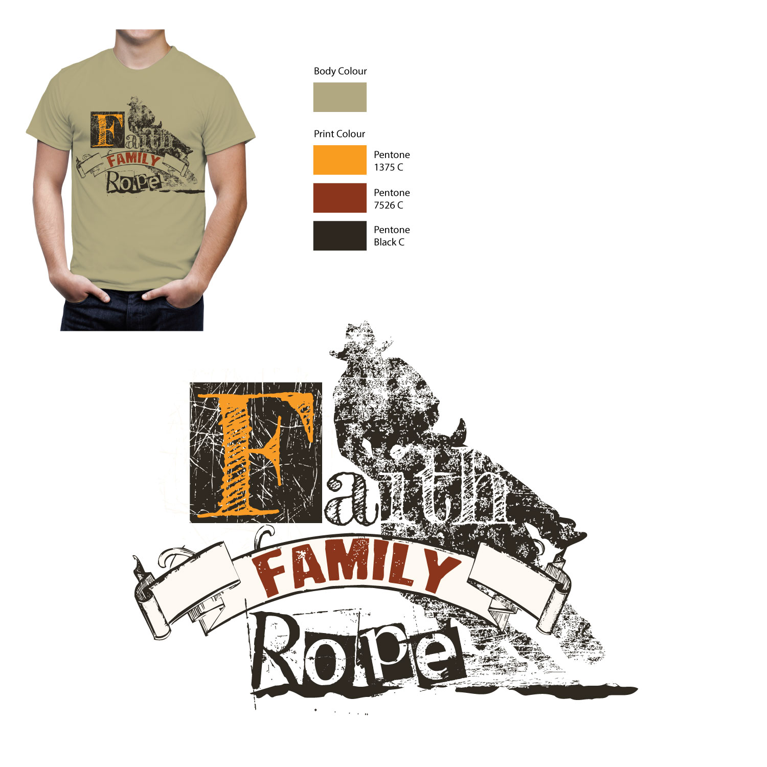 T-shirt Design by kasunbuddikawa for Go Rope Clothing Co. | Design #12567224