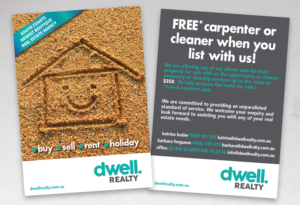captivating, innovative, real estate flyer, double sided