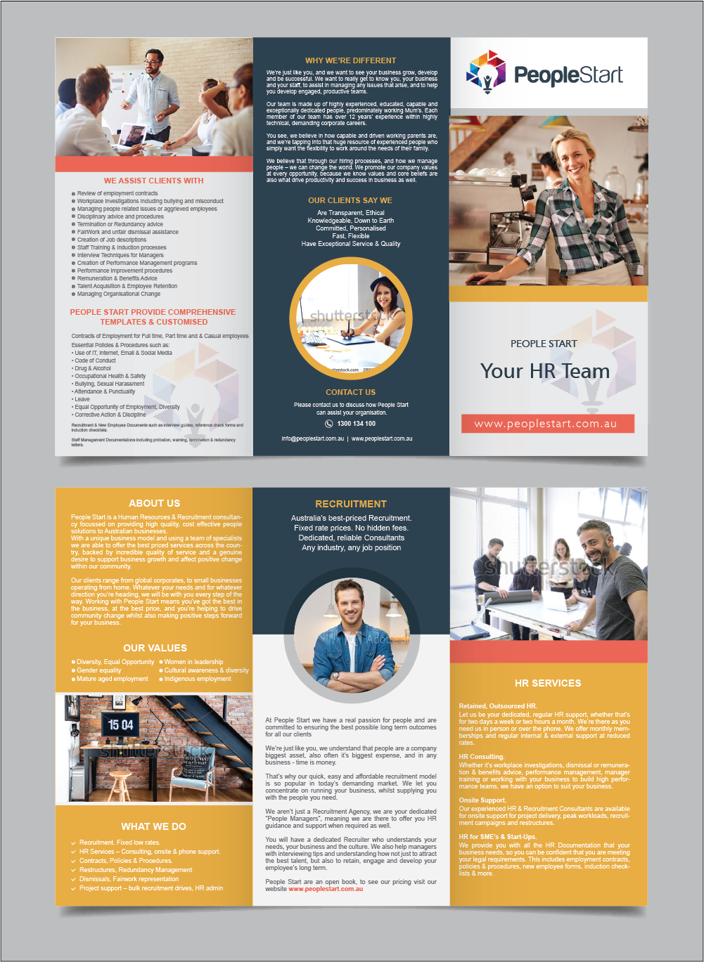 Brochure Design by alex989 for People Start | Design #12556030