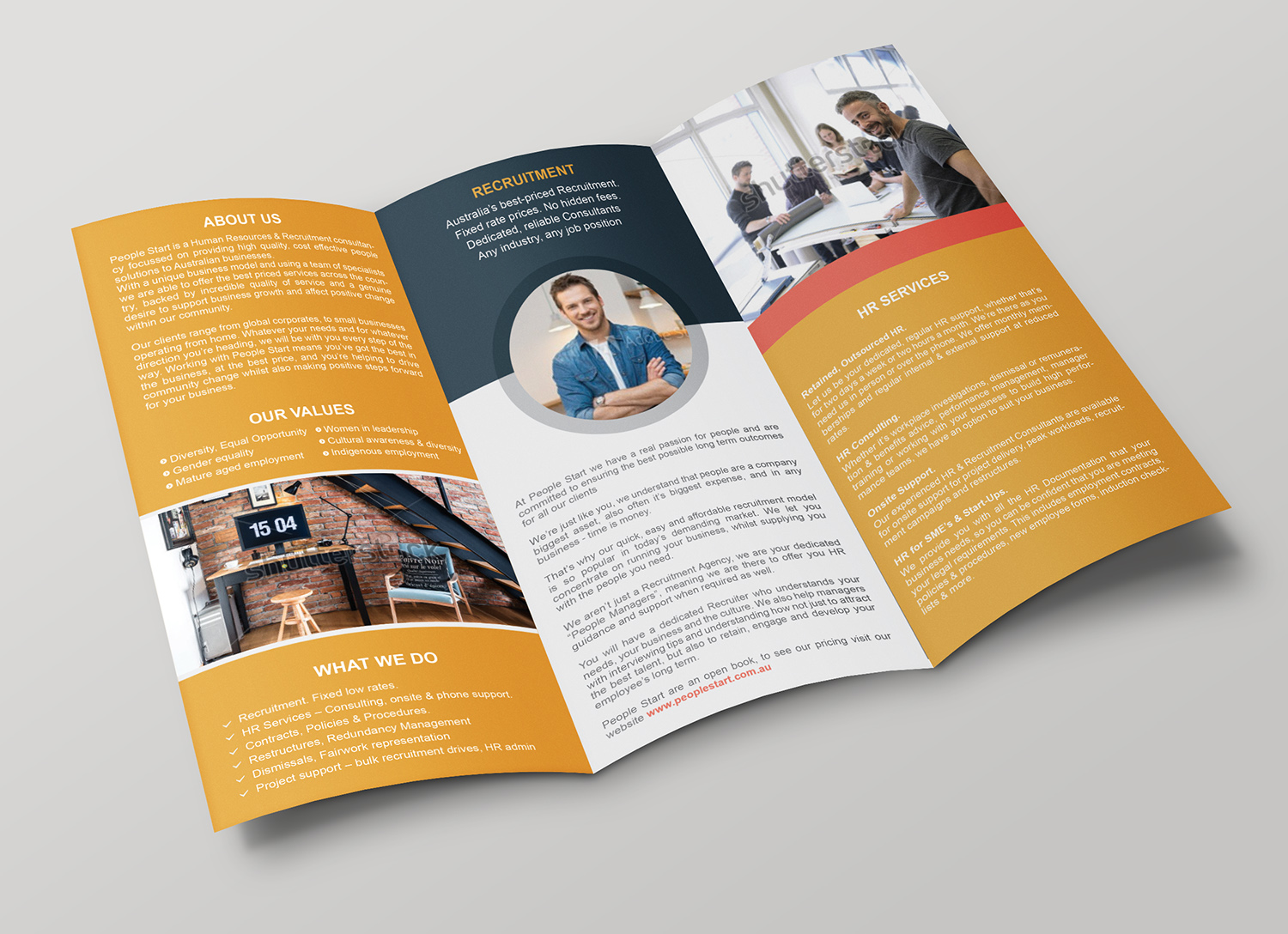 Brochure Design by alex989 for People Start | Design #12556031
