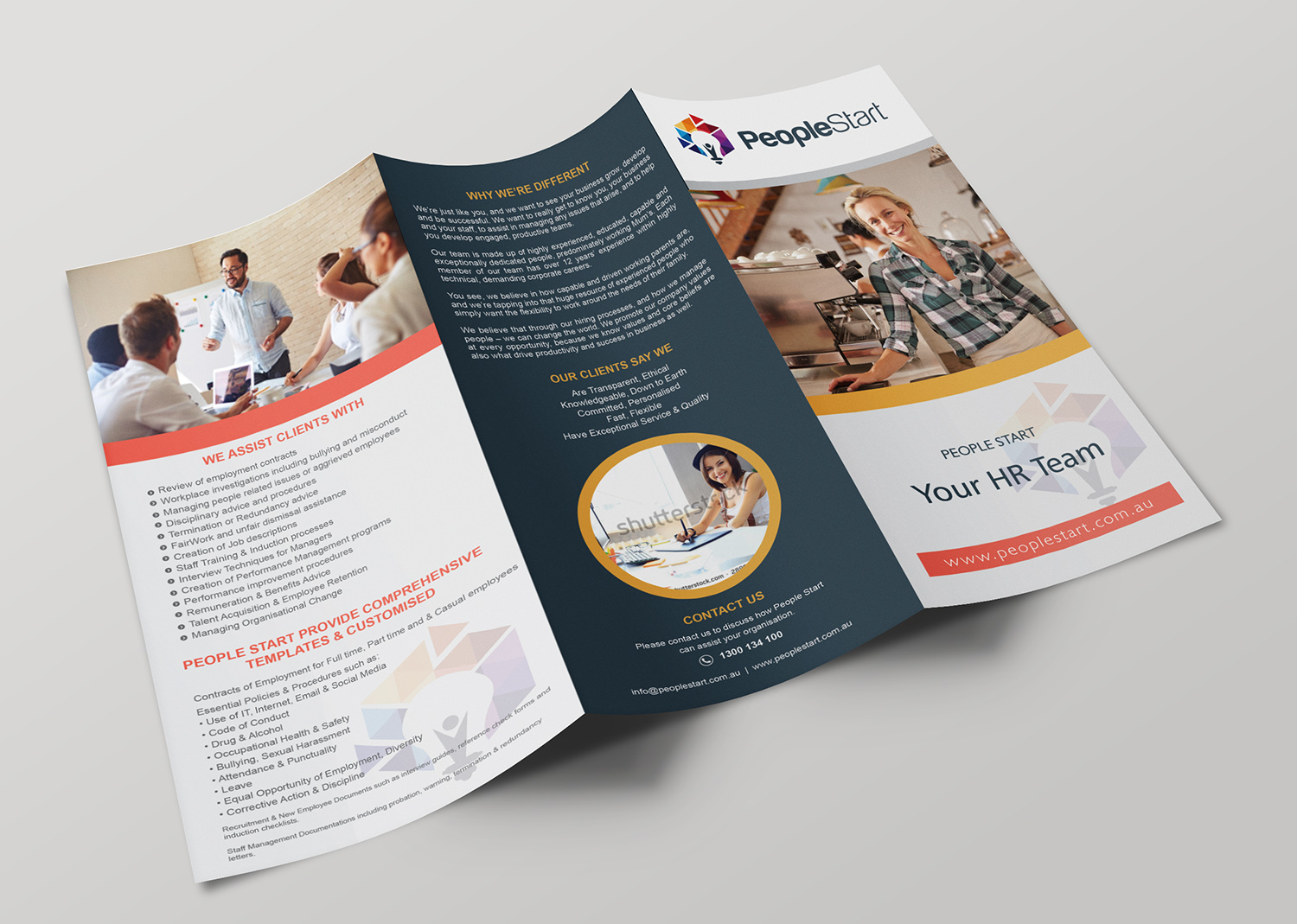 Brochure Design by alex989 for People Start | Design #12556032