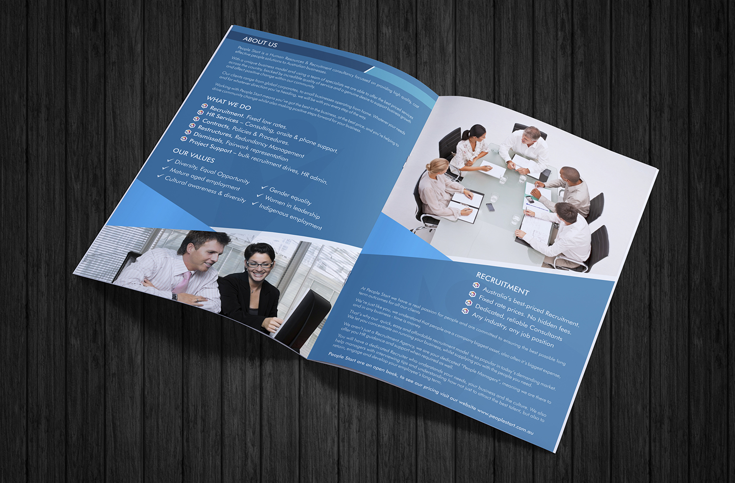Brochure Design by ecorokerz for People Start | Design #12553366