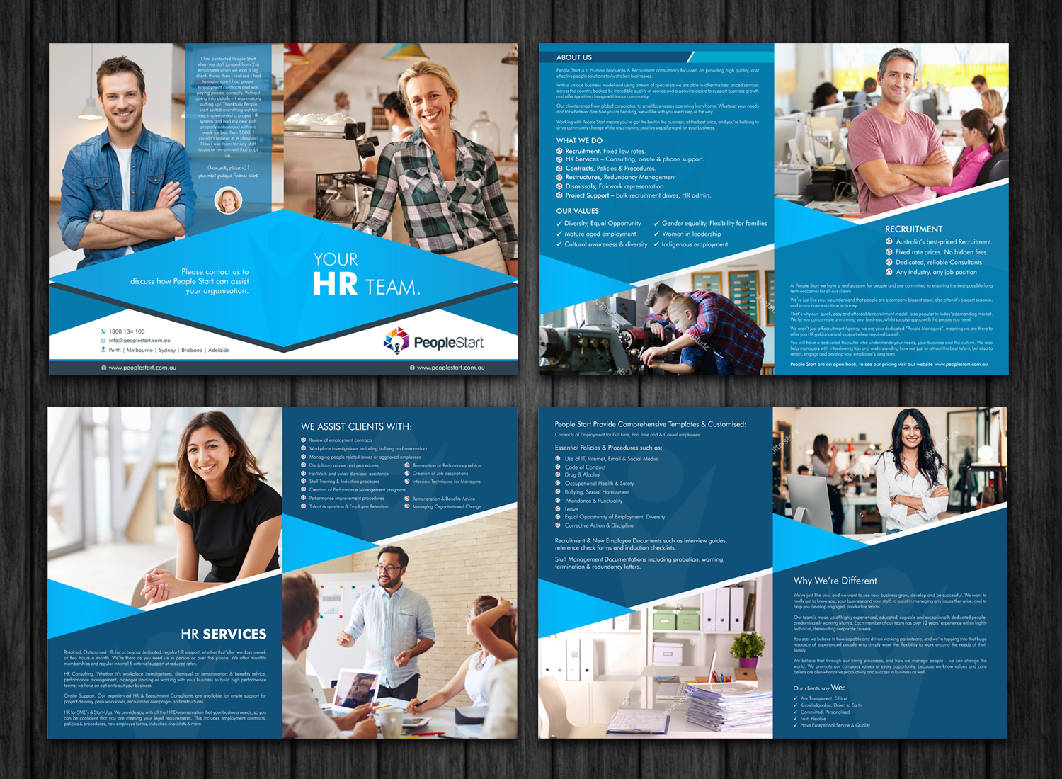 Brochure Design by ecorokerz for People Start | Design #12563189