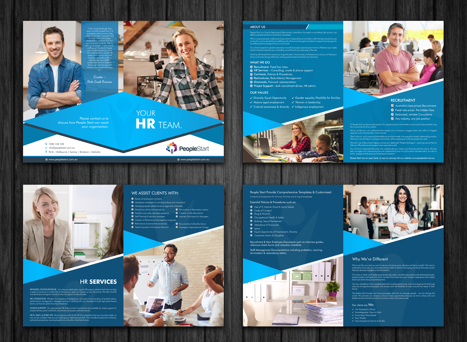 Brochure Design by ecorokerz for People Start | Design #12574062