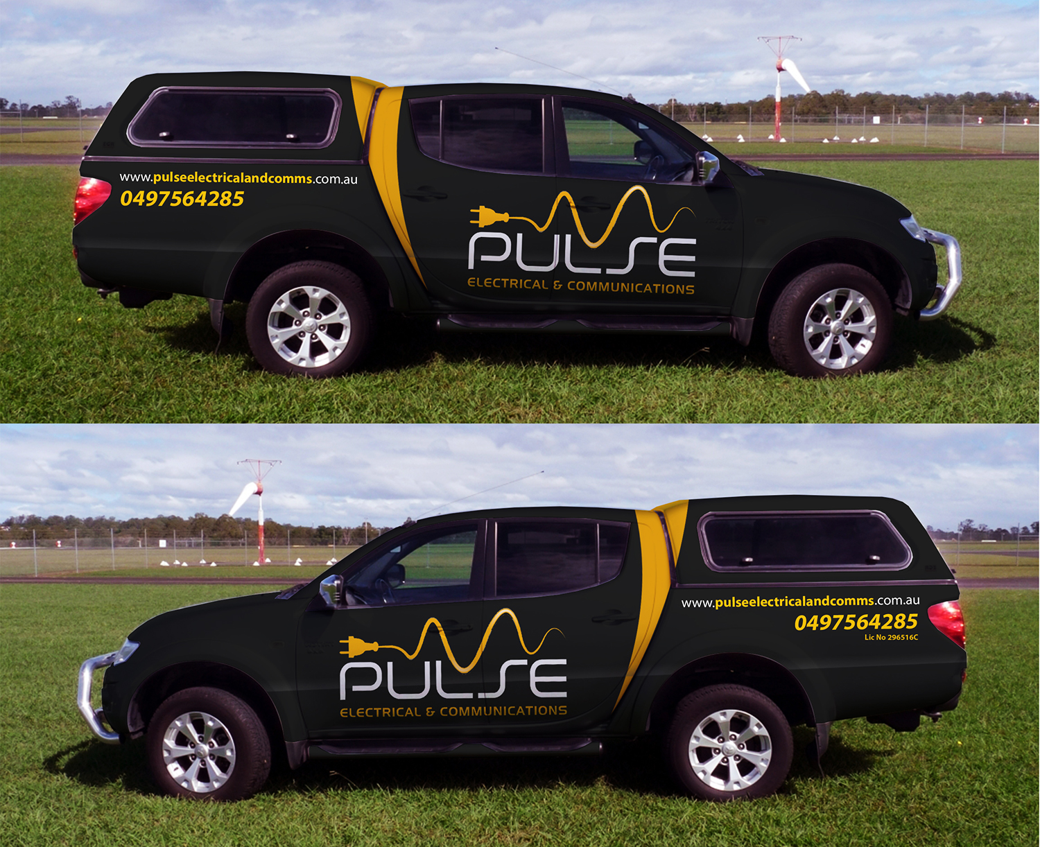 Signage Design by dedenambrol for Pulse Electrical and Communications | Design #12562330