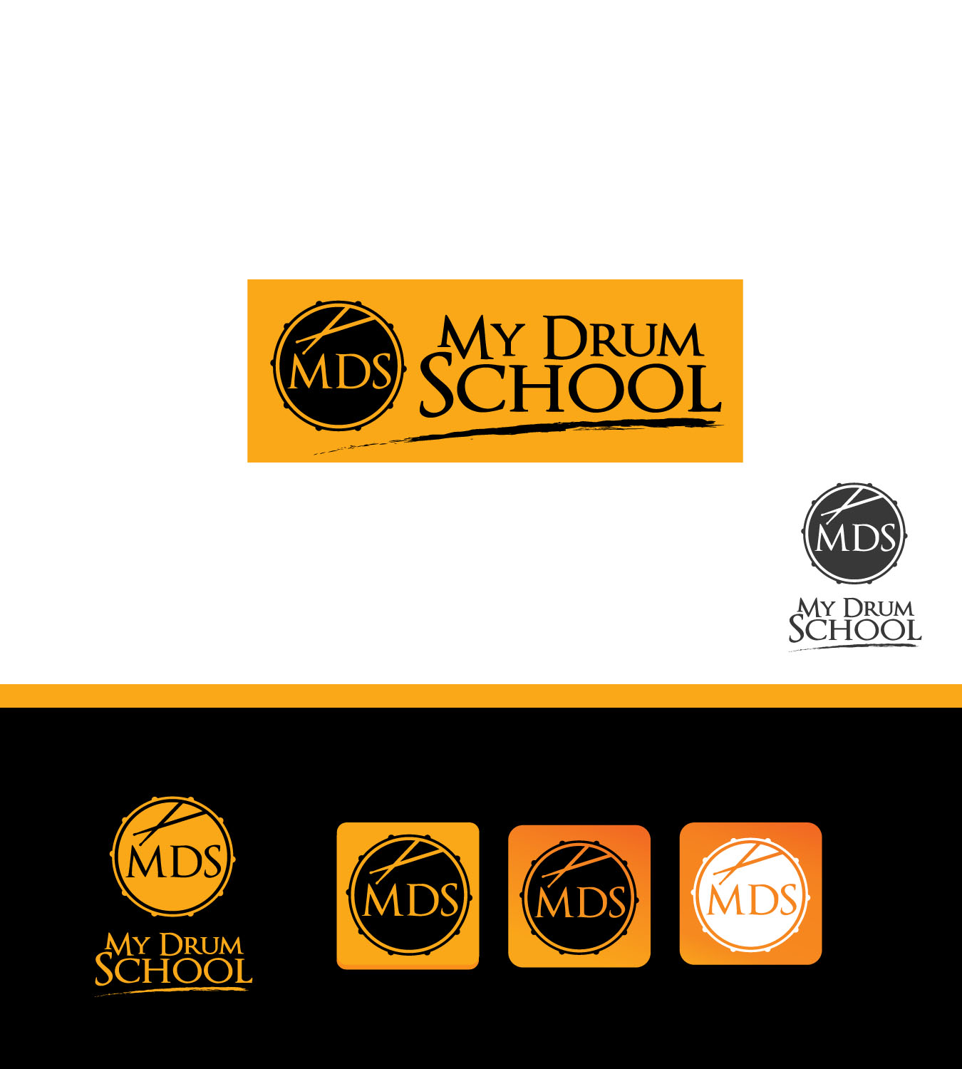 Logo Design by Art creators for My Drum School Pte Ltd | Design #12644338