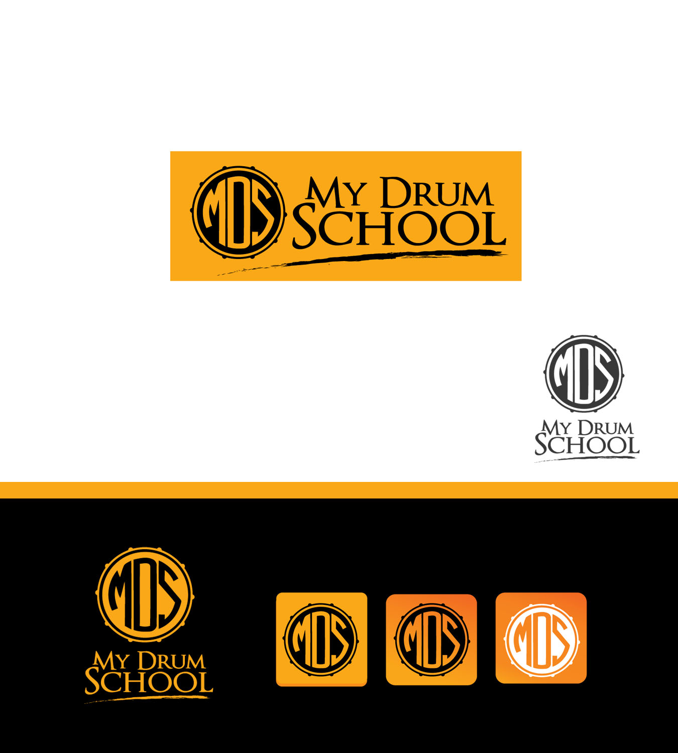 Logo Design by Art creators for My Drum School Pte Ltd | Design #12656367