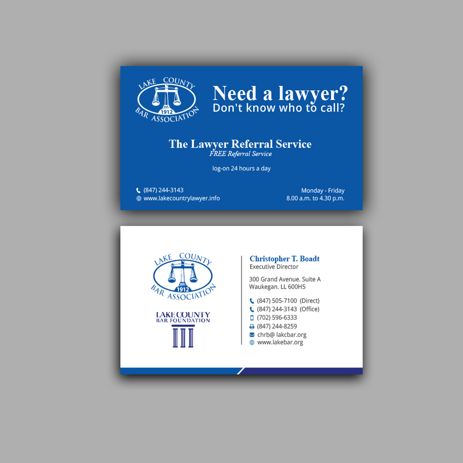 Diseño de Membrete por Right_D para Lake County Bar Association | Diseño #12647225
