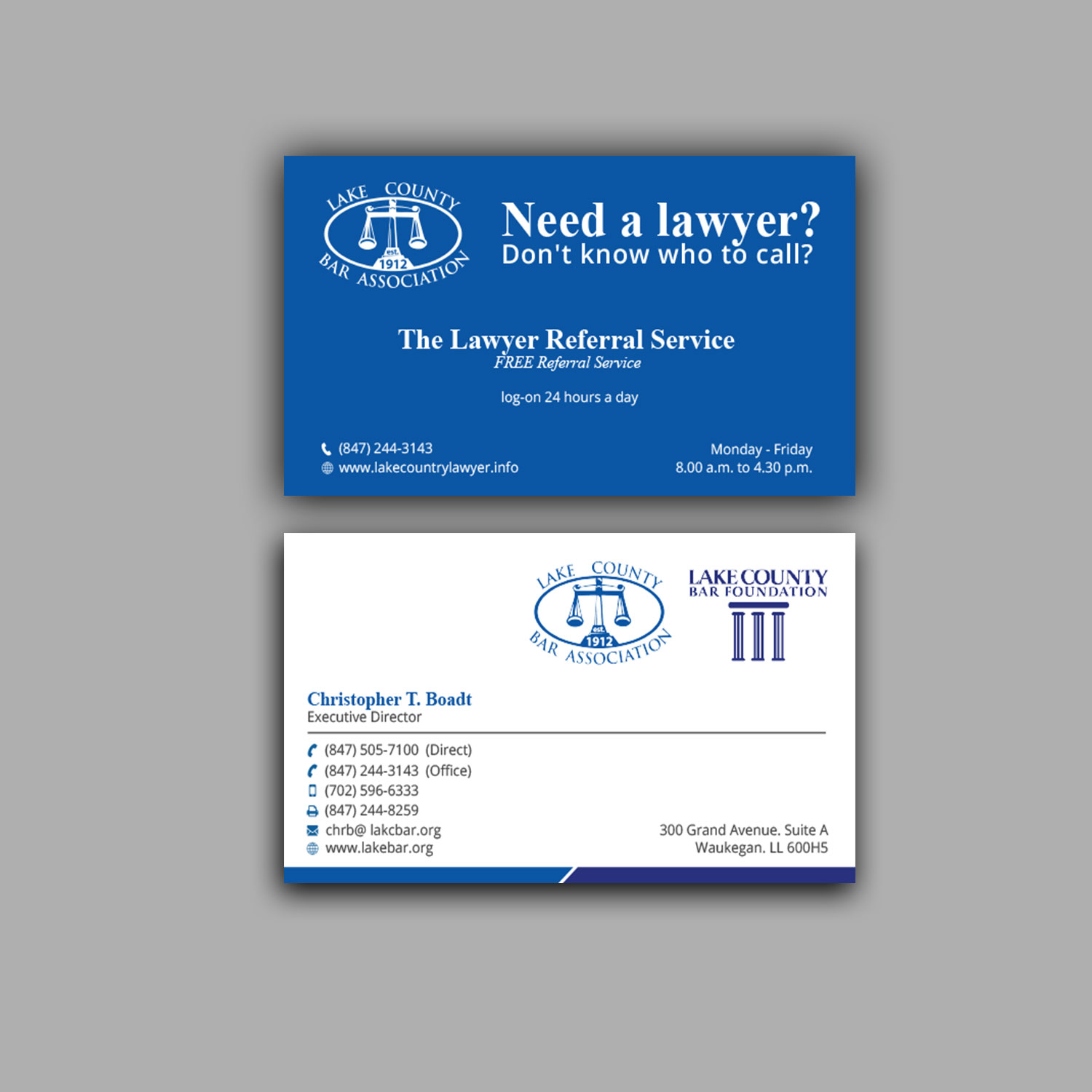 Briefkopf-Design von Right_D für Lake County Bar Association | Design #12649865