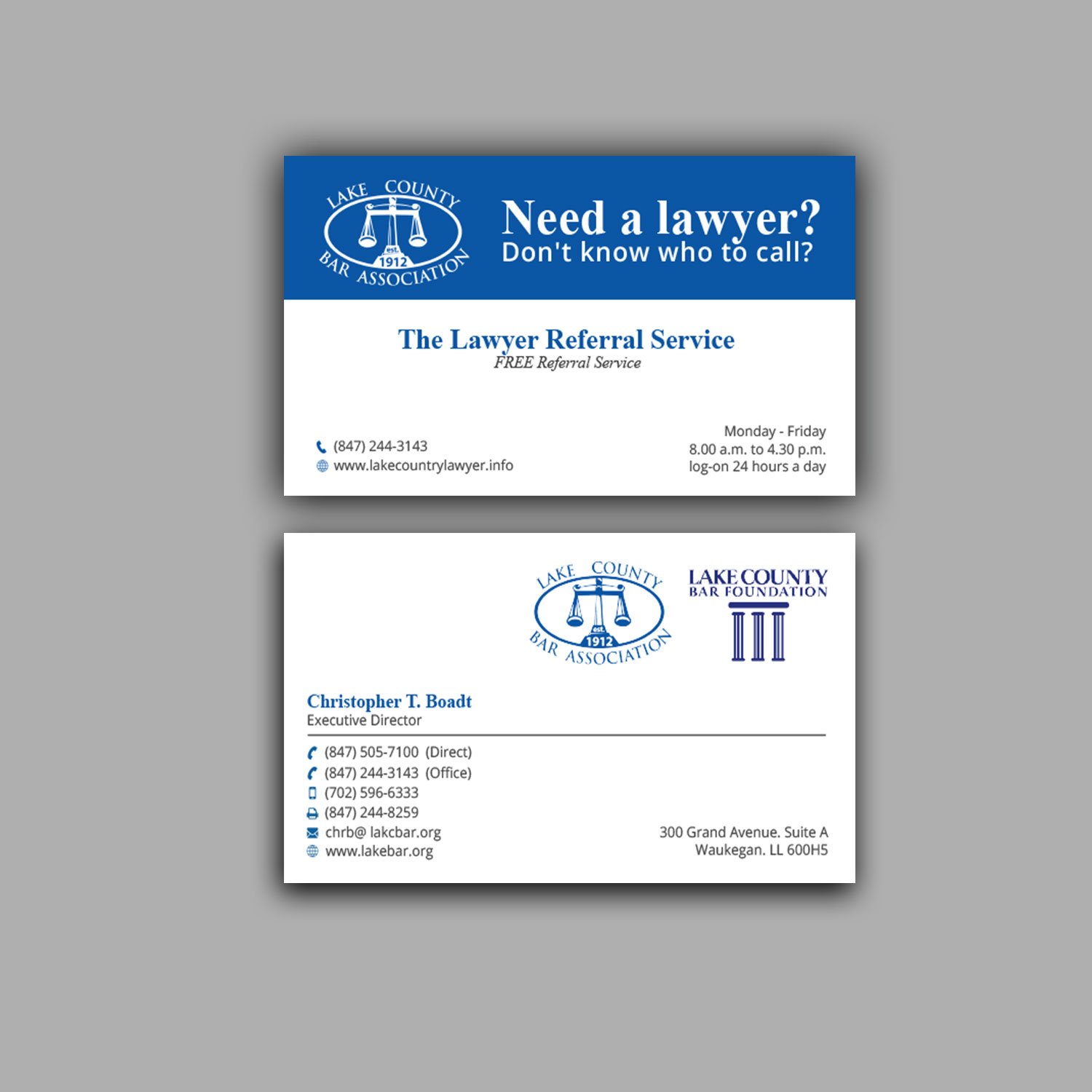 Letterhead Design by Right_D for Lake County Bar Association | Design #12649866