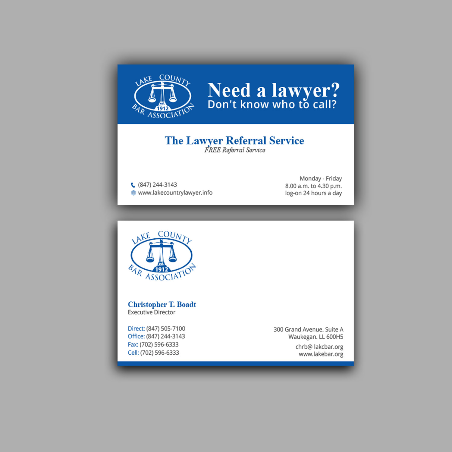 Letterhead Design by Right_D for Lake County Bar Association | Design #12649867