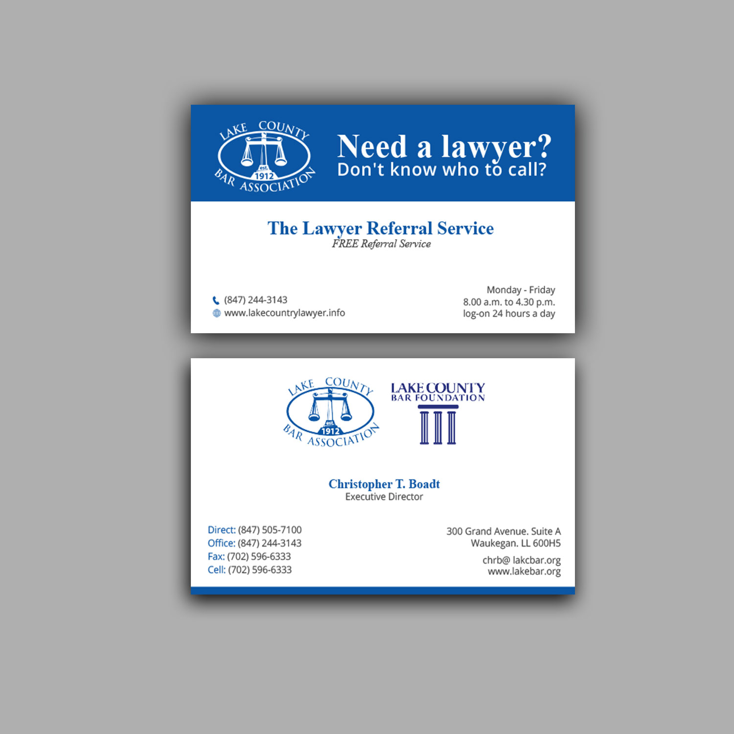 Briefkopf-Design von Right_D für Lake County Bar Association | Design #12649868