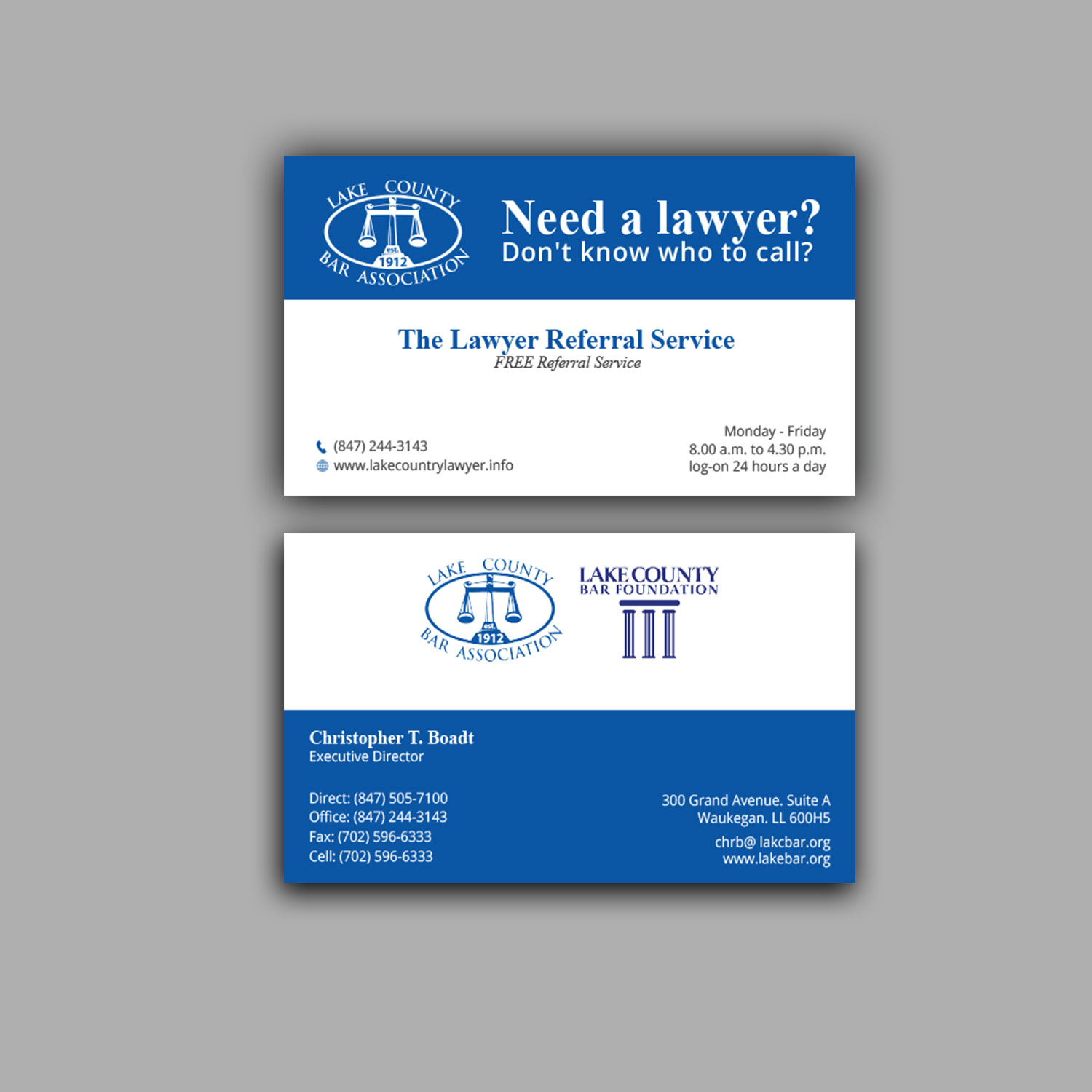 Letterhead Design by Right_D for Lake County Bar Association | Design #12649901