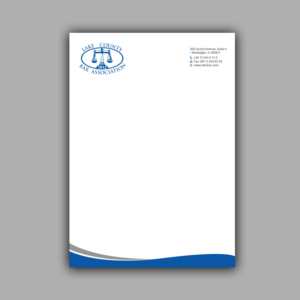 Letterhead Design by Right_D for Lake County Bar Association | Design: #12656787