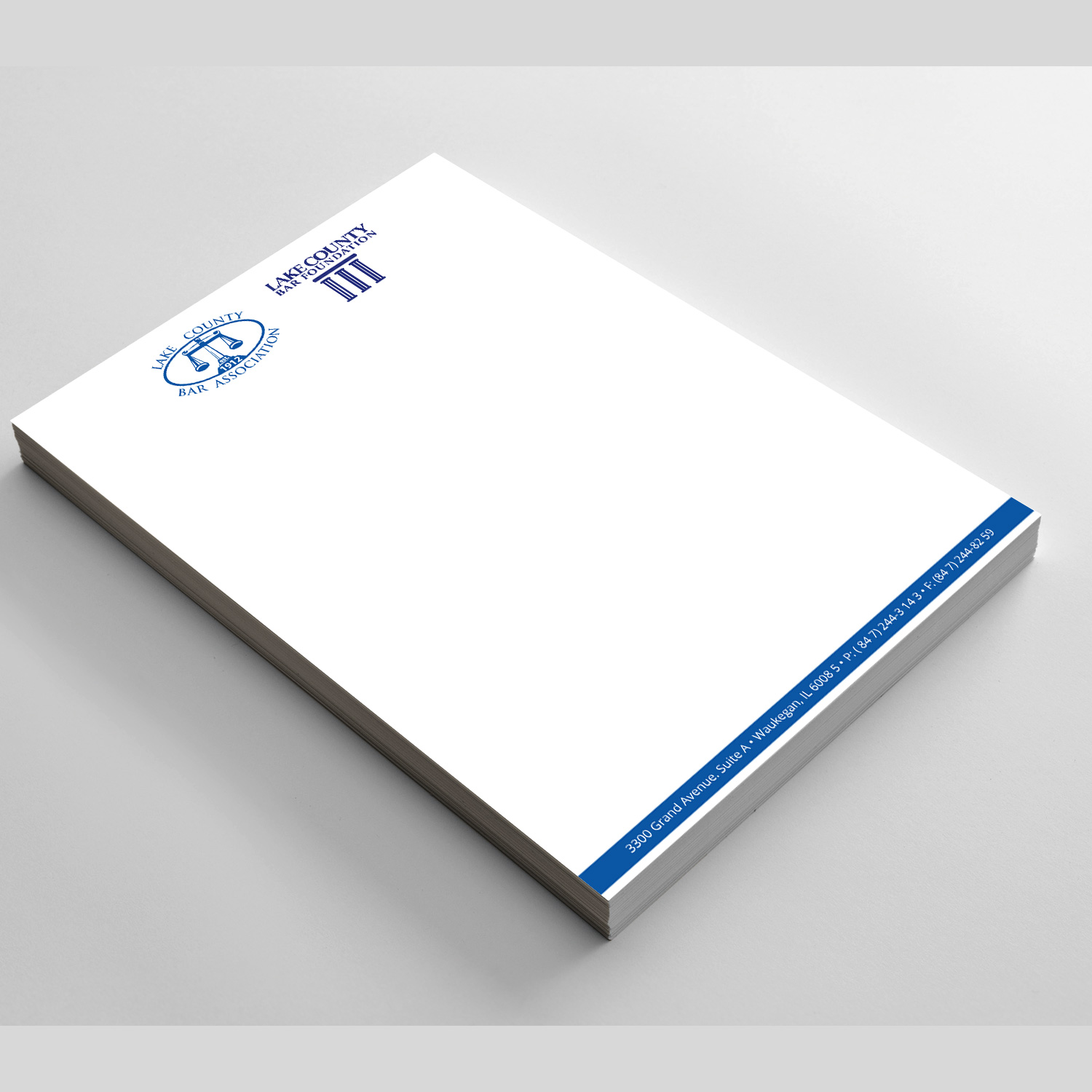 Letterhead Design by Right_D for Lake County Bar Association | Design #12767765