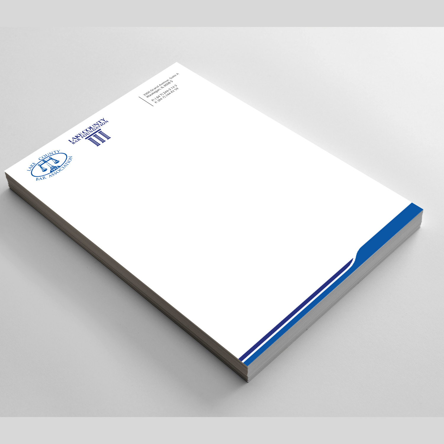 Letterhead Design by Right_D for Lake County Bar Association | Design #12789732