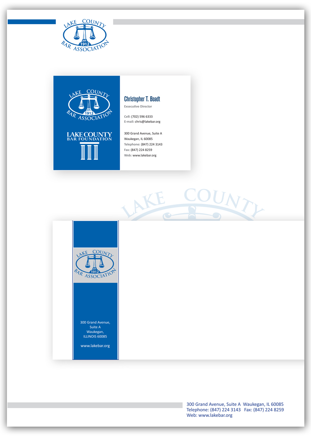 Letterhead Design by iztok.brodnjak for Lake County Bar Association | Design #12583273