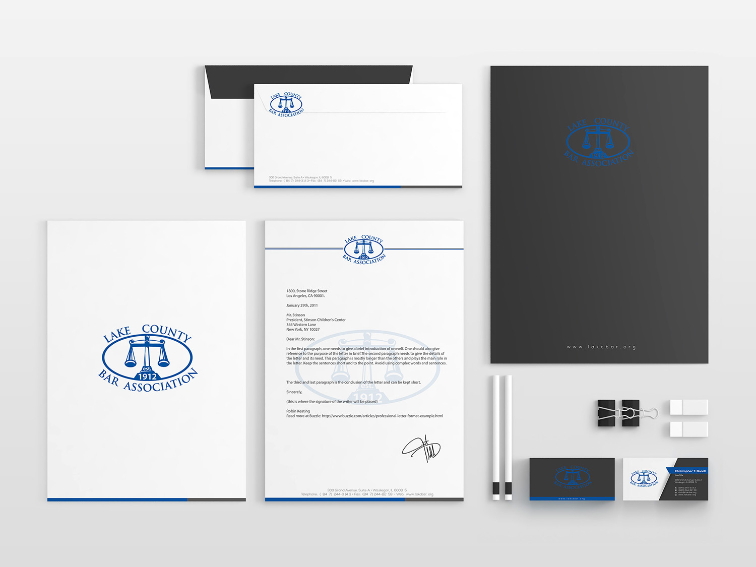 Letterhead Design by nafizrahat for Lake County Bar Association | Design #12559024
