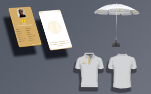 Finance Company need Staff ID card & Patio umbrella design  | Stationery Design by Petter Goms