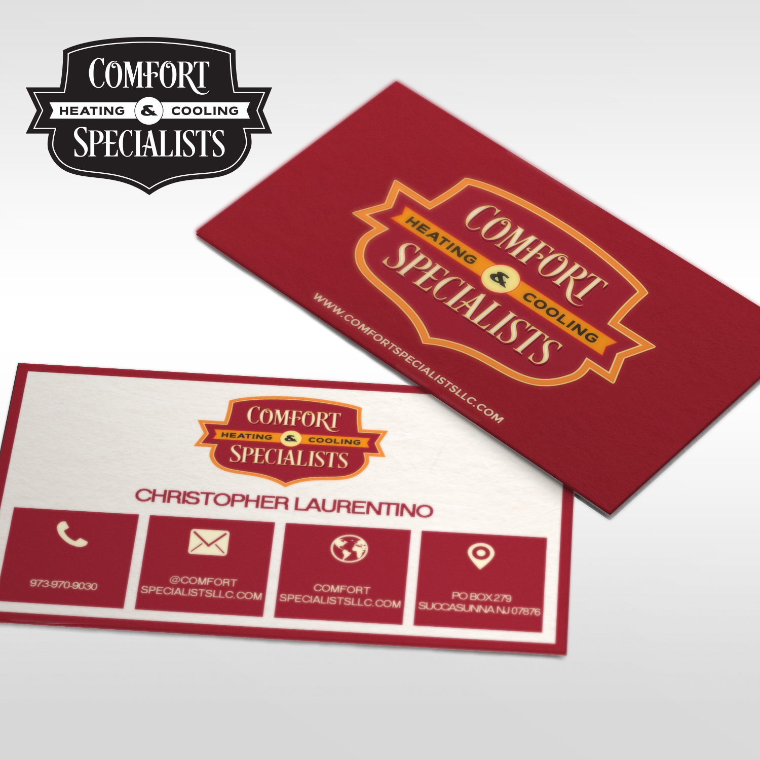 Business Card Design by KD Designz for comfort specialists llc | Design #12697456
