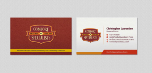 Business Card Design by INDIAN_Ashok for comfort specialists llc | Design: #12654560