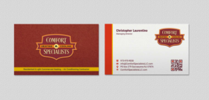 Business Card Design by INDIAN_Ashok for comfort specialists llc | Design: #12654563