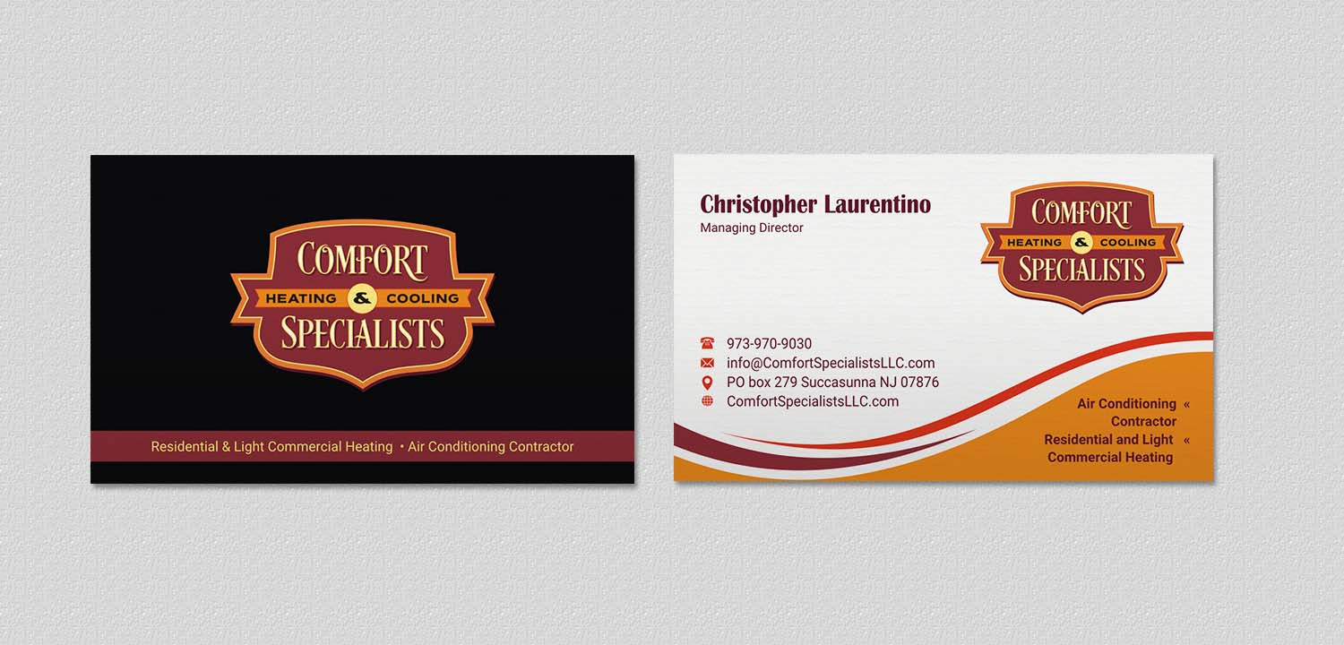 Design de Carte de Visite par INDIAN_Ashok pour comfort specialists llc | Design #12654565