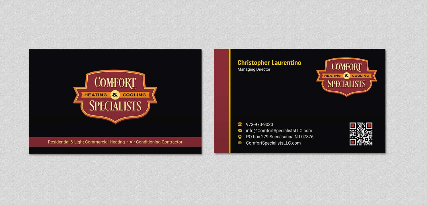 Design de Carte de Visite par INDIAN_Ashok pour comfort specialists llc | Design #12654571