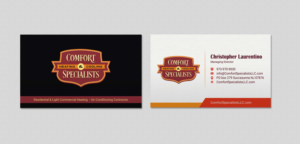 Business Card Design by INDIAN_Ashok for comfort specialists llc | Design: #12654578