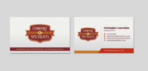 Business Card Design by INDIAN_Ashok for comfort specialists llc | Design: #12654587
