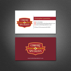 Business Card Design by Dezero for comfort specialists llc | Design: #12596137