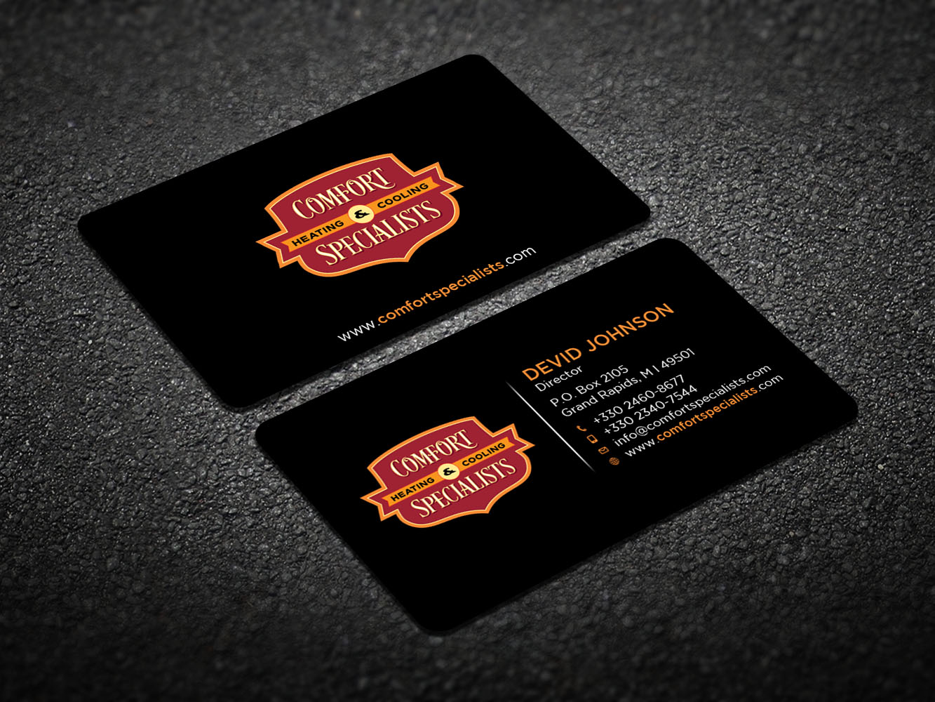 Business Card Design by Verified artistry for comfort specialists llc | Design #12555077