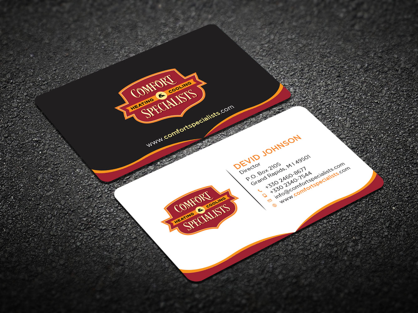 Business Card Design by Verified artistry for comfort specialists llc | Design #12555078