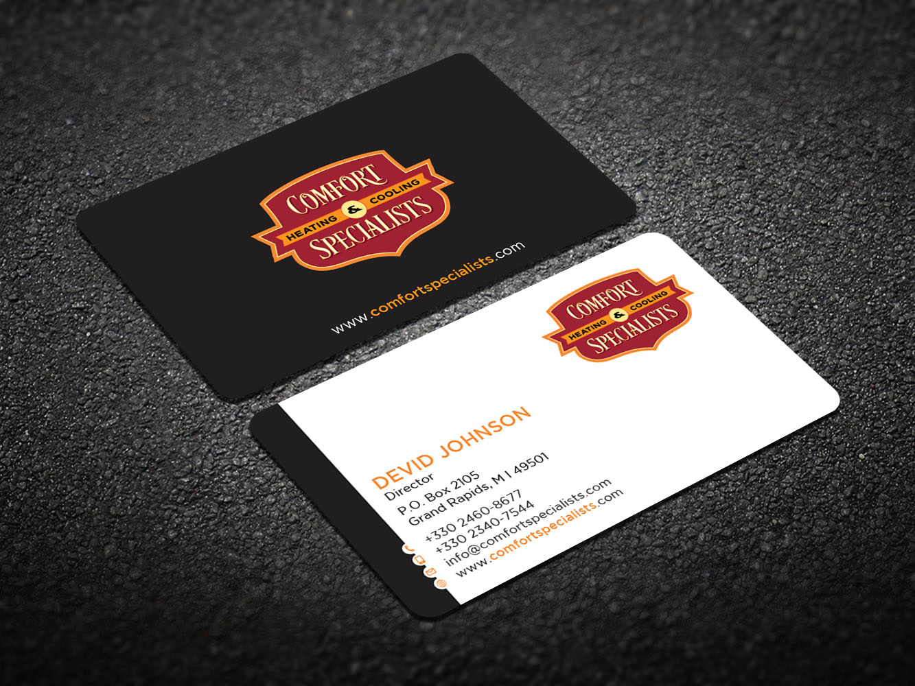 Business Card Design by Verified artistry for comfort specialists llc | Design #12555082