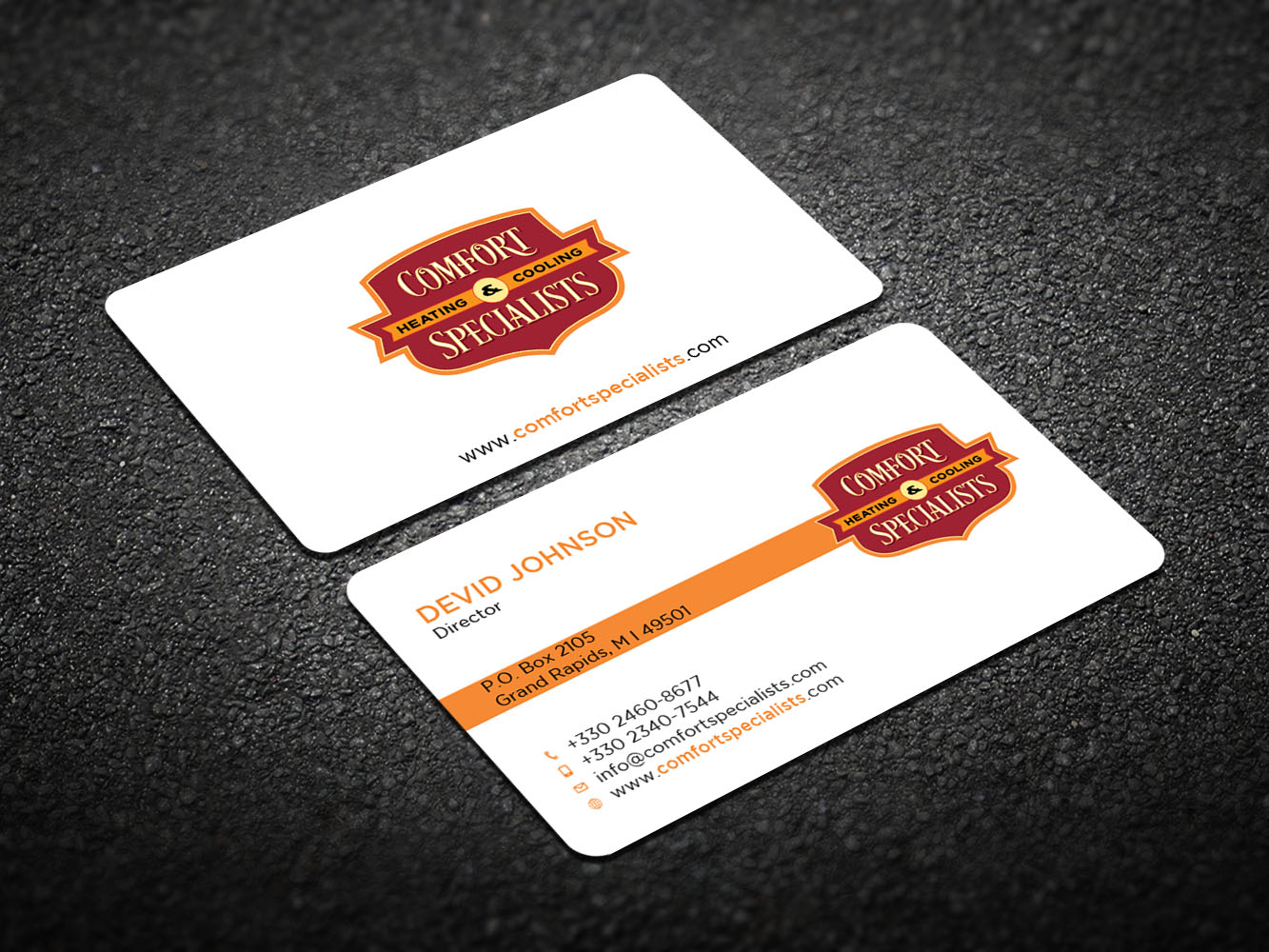 Business Card Design by Verified artistry for comfort specialists llc | Design #12555084