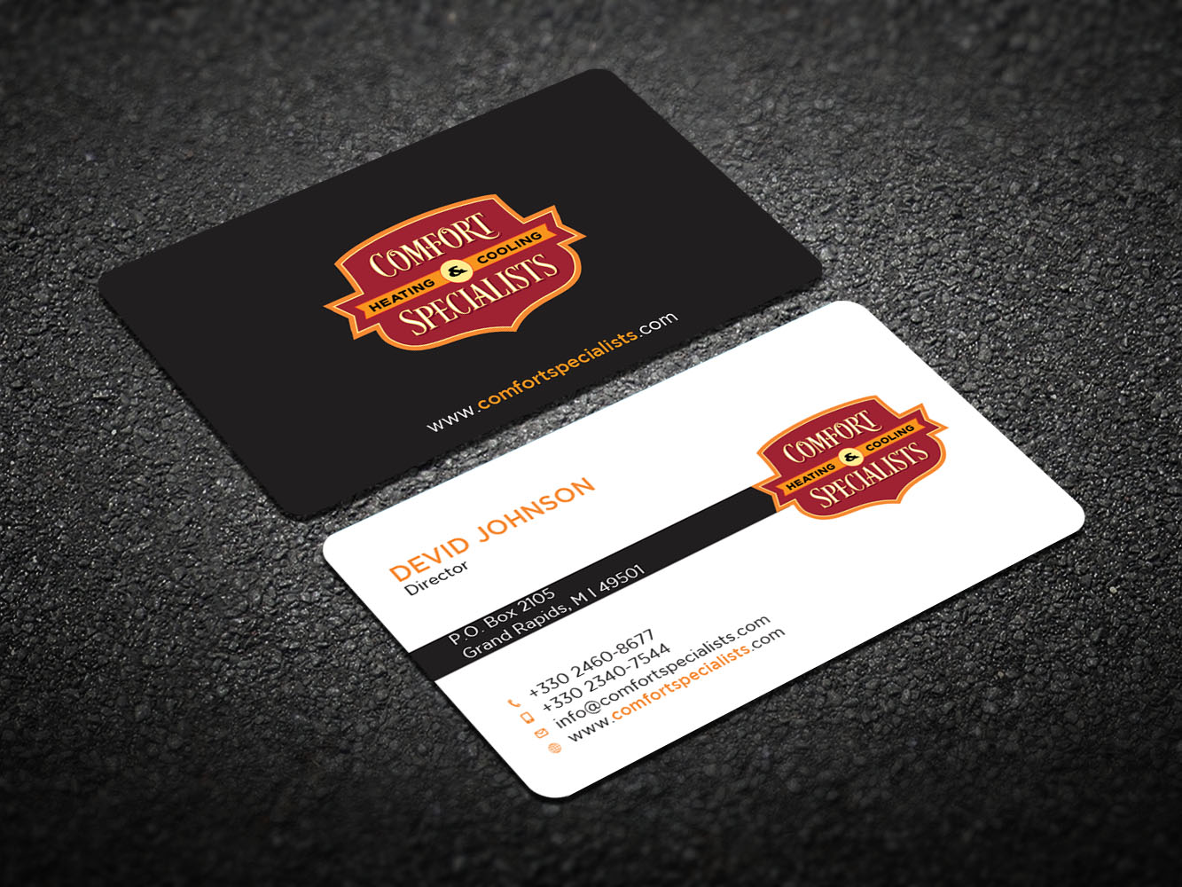 Business Card Design by Verified artistry for comfort specialists llc | Design #12555088