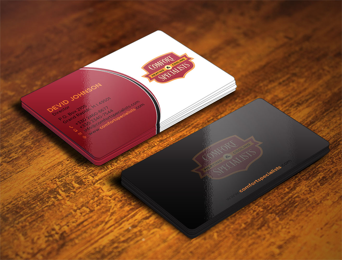 Diseño de Tarjeta de Presentación por Verified artistry (Design garden) para comfort specialists llc | Diseño #12555111