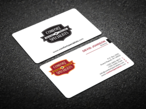 Business Card Design by Verified artistry (Design garden) for comfort specialists llc | Design: #12579289