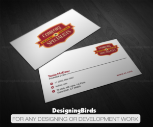 Business Card Design by Designing Birds for comfort specialists llc | Design: #12556133