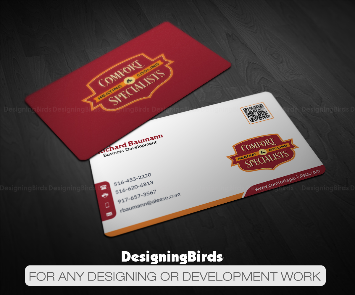 Diseño de Tarjeta de Presentación por Designing Birds para comfort specialists llc | Diseño #12570989