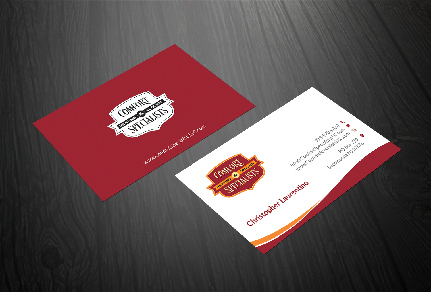 Business Card Design by AFHUN for comfort specialists llc | Design #12628188