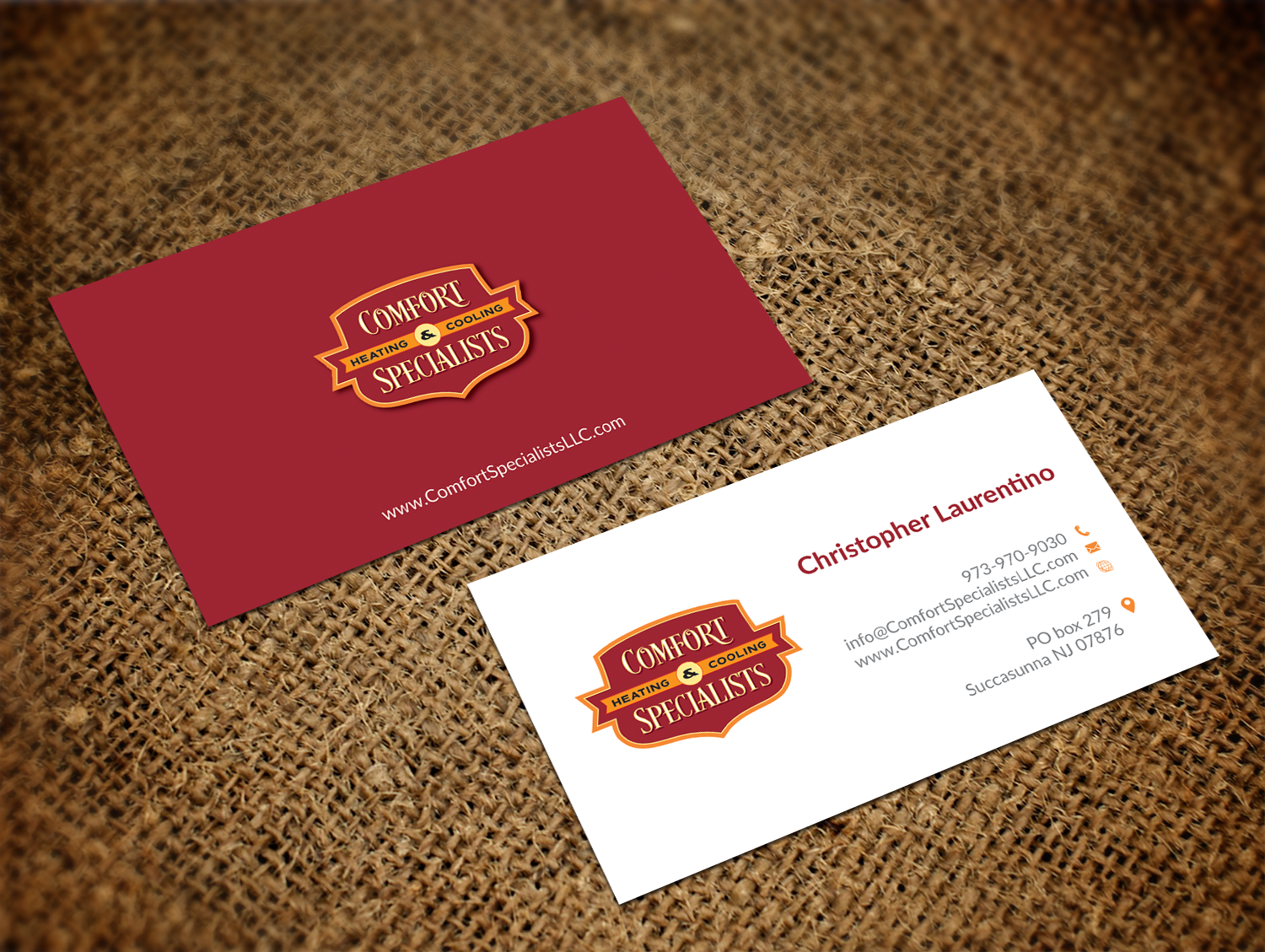 Business Card Design by AFHUN for comfort specialists llc | Design #12628193
