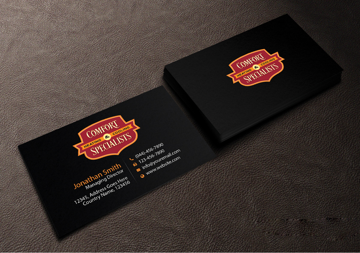 Business Card Design by Creations Box 2015 for comfort specialists llc | Design #12558194