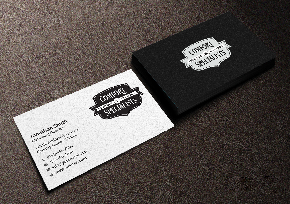 Business Card Design by Creations Box 2015 for comfort specialists llc | Design #12558204