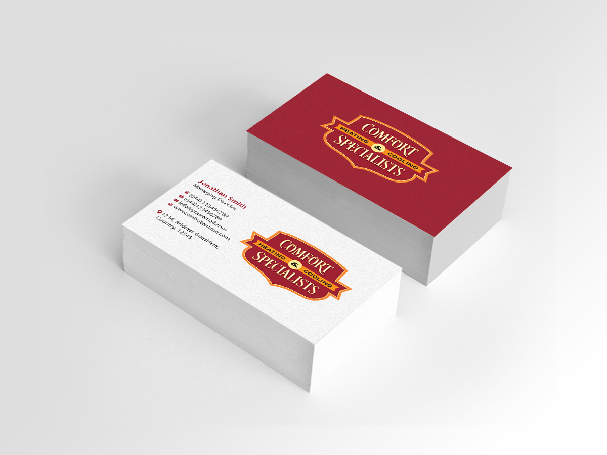 Business Card Design by Creations Box 2015 for comfort specialists llc | Design #12558227